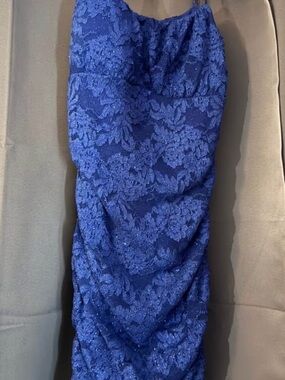 Royal Blue Lace Bodycon Dress